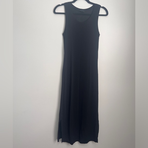 Armani Exchange Maxi body-con dress in black. - Picture 1 of 8